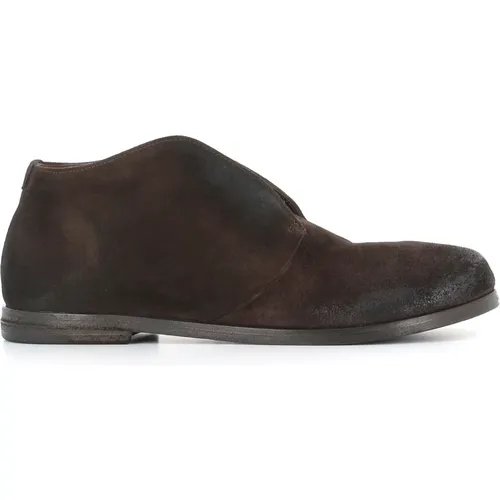 Dunkelbraune Wildleder Stiefeletten - Marsell - Modalova