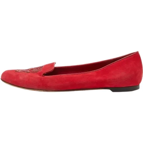 Pre-owned Suede flats , female, Sizes: 4 UK - Alexander McQueen Pre-owned - Modalova
