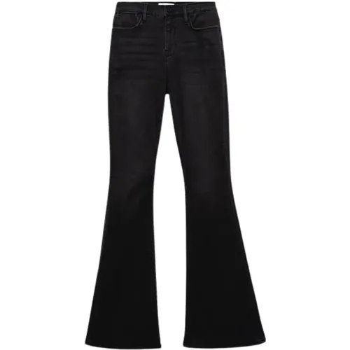 High Rise Flare Jeans , female, Sizes: W26, W31, W32 - Frame - Modalova