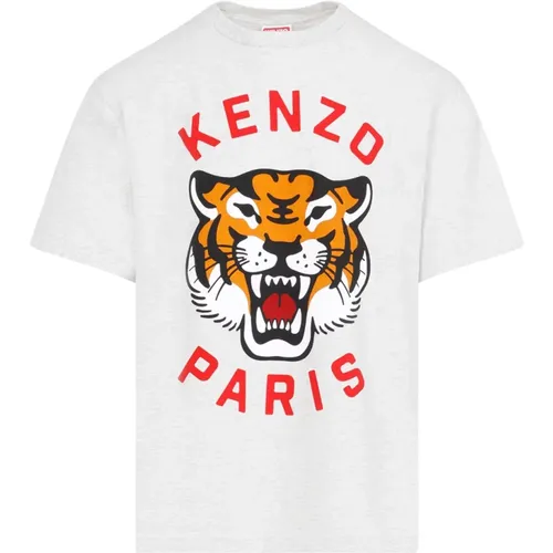 Lucky Tiger T-Shirt , male, Sizes: S - Kenzo - Modalova