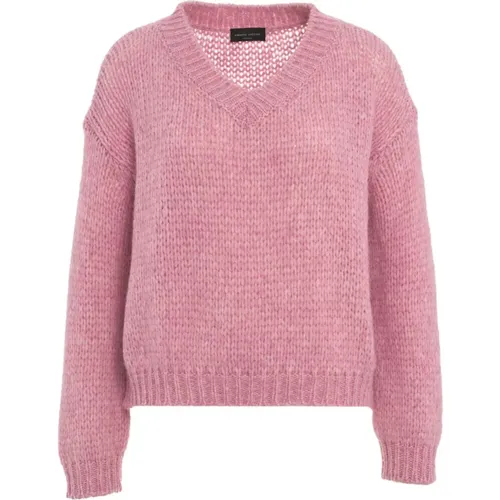 Knit Pullover Aw24 , female, Sizes: S, XS, L - Roberto Collina - Modalova