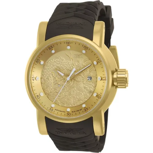 S1 Rally Automatic Watch - Gold Dial , male, Sizes: ONE SIZE - Invicta Watches - Modalova
