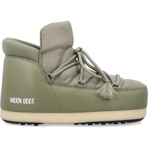 Khaki Ankle Boots for Girls , female, Sizes: 4 UK - moon boot - Modalova