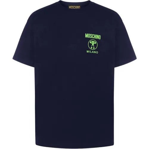 Dunkelblaue T-Shirts Moschino - Moschino - Modalova