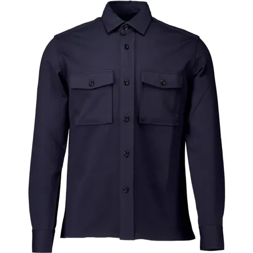 Midtown Overshirts in Dunkelblau , Herren, Größe: 2XL - Genti - Modalova