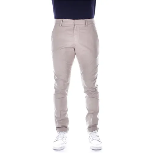 Mens Logo Pants with Pockets , male, Sizes: W33, W35, W40, W38, W30, W32 - Dondup - Modalova