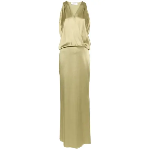 Long Satin Dress , female, Sizes: XS, M - Blumarine - Modalova