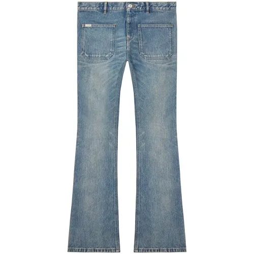 Hellblaue Bootcut-Jeans , Herren, Größe: W34 - Courrèges - Modalova