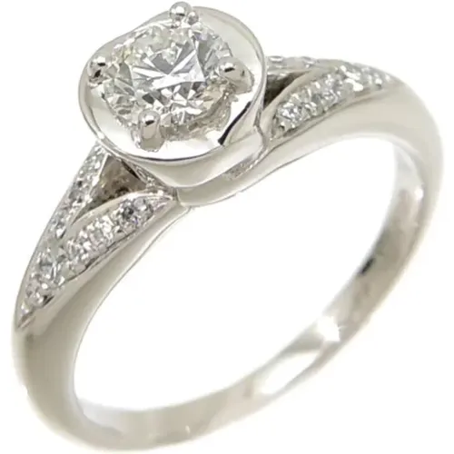 Pre-owned Platinum rings , female, Sizes: ONE SIZE - Bvlgari Vintage - Modalova