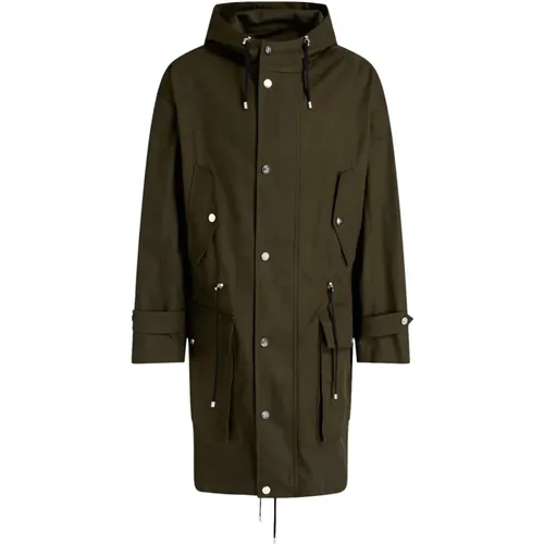 Army Fishtail Parka Coat - Balmain - Modalova