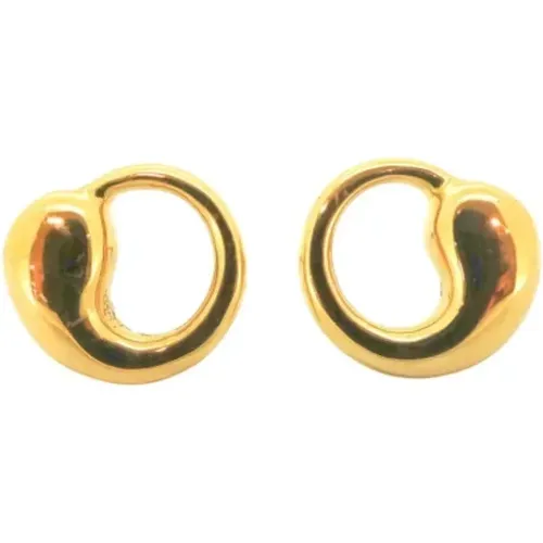 Pre-owned Gold earrings , female, Sizes: ONE SIZE - Tiffany & Co. Pre-owned - Modalova