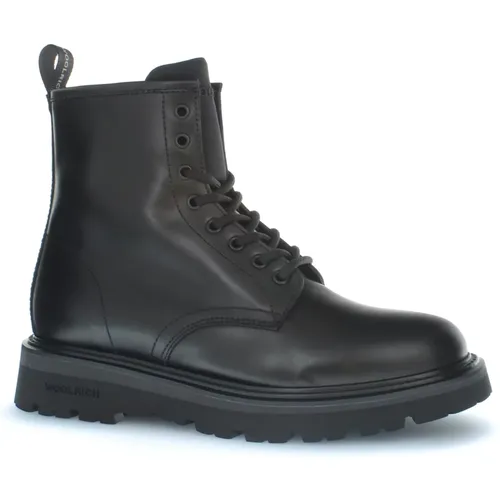 Schwarze Stiefel für Schuhe , Herren, Größe: 42 EU - Woolrich - Modalova