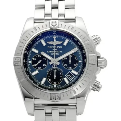 Pre-owned Stainless Steel watches , male, Sizes: ONE SIZE - Breitling Pre-owned - Modalova