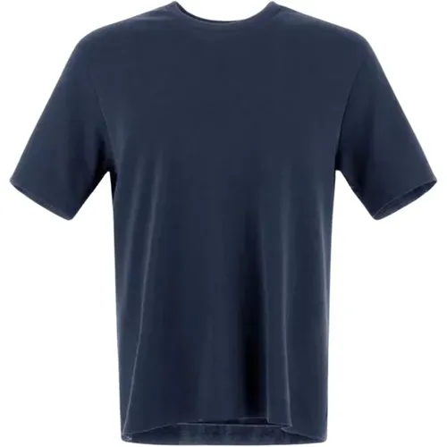 Strick-Effekt Jersey T-Shirt , Herren, Größe: S - Herno - Modalova