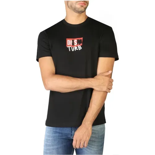 Slim Fit Logo Applique T-Shirt - Diesel - Modalova