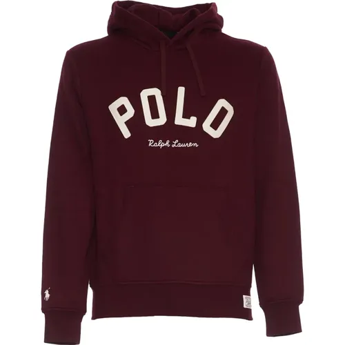 Herrenbekleidung Sweatshirts Wein Aw24 , Herren, Größe: S - Ralph Lauren - Modalova