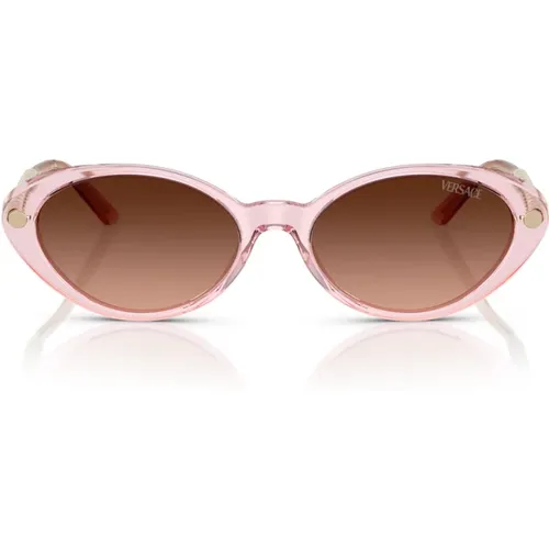 Oval Sunglasses with Gradient Lens , unisex, Sizes: 54 MM - Versace - Modalova