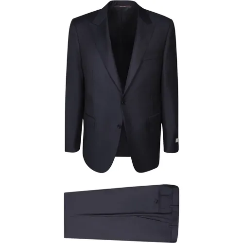 Wool Suit Single-Breasted Notched , male, Sizes: XL - Canali - Modalova