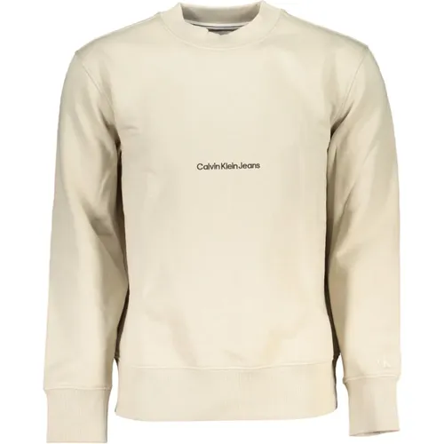 Long Sleeve Sweatshirt Embroidered Logo , male, Sizes: 2XL, S, M, XL - Calvin Klein - Modalova