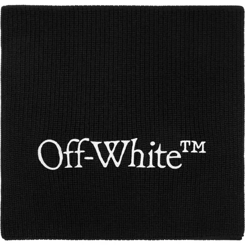 Schal mit Logo , Herren, Größe: ONE Size - Off White - Modalova