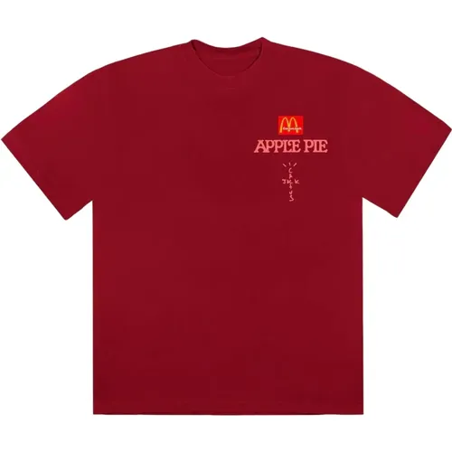 Limitierte Auflage Apple Pie T-shirt Rot , Herren, Größe: L - Travis Scott - Modalova