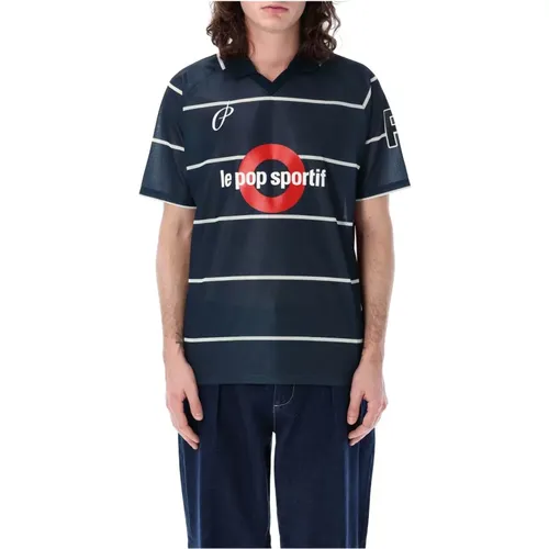 Men's Clothing T-Shirts & Polos Navy Ss24 , male, Sizes: M, L - Pop Trading Company - Modalova