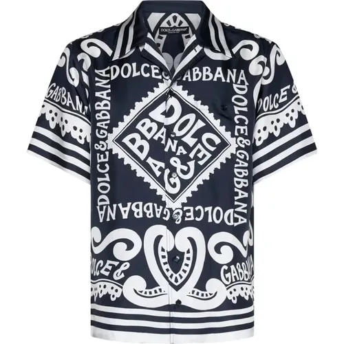 Bowling Shirts , male, Sizes: L, XL - Dolce & Gabbana - Modalova