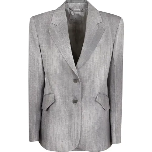 Grey Jacket for Women Aw24 , female, Sizes: XS - Ermanno Scervino - Modalova