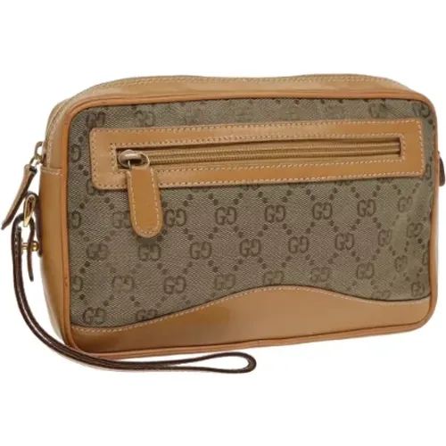 Pre-owned Canvas clutches , female, Sizes: ONE SIZE - Gucci Vintage - Modalova