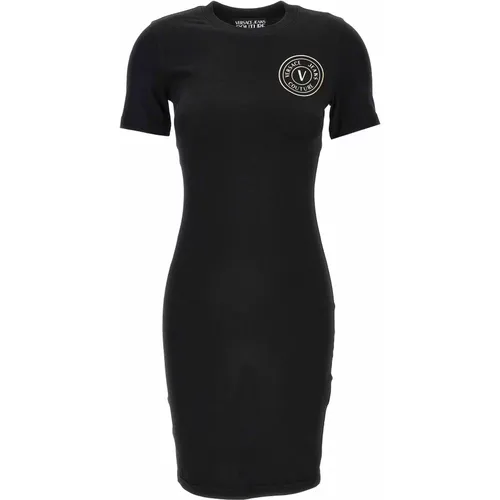 Schwarzes Pullover Kleid - Versace Jeans Couture - Modalova