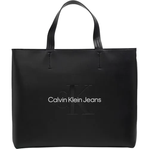 Tote Tasche mit Verstellbarem Riemen , Damen, Größe: ONE Size - Calvin Klein Jeans - Modalova