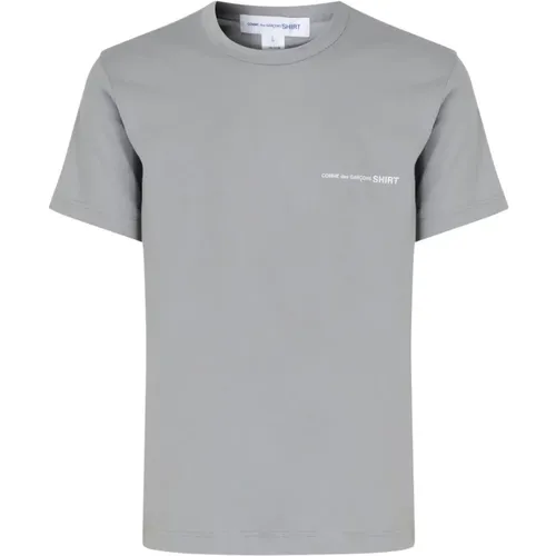 Gestricktes T-Shirt in Grau , Herren, Größe: M - Comme des Garçons - Modalova