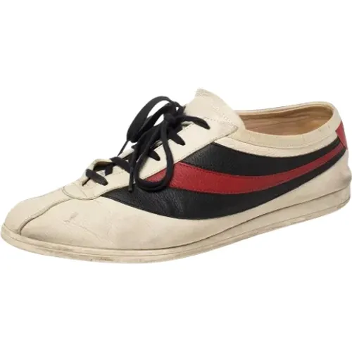 Pre-owned Leather sneakers , female, Sizes: 11 UK - Gucci Vintage - Modalova