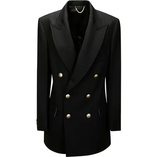 Lining Button Closure Jacket , female, Sizes: XS, 2XS, S - Victoria Beckham - Modalova