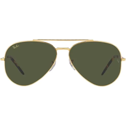 Gold Grüne Aviator Sonnenbrille , Herren, Größe: 55 MM - Ray-Ban - Modalova