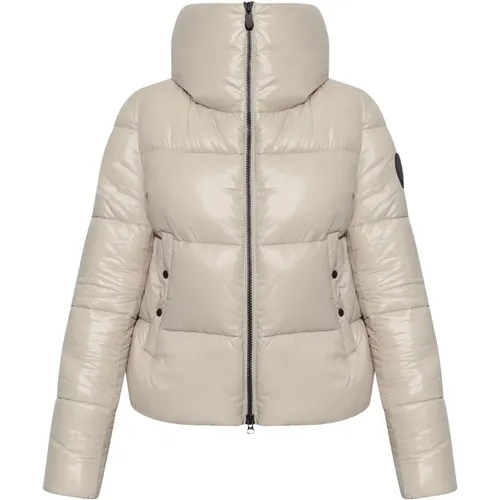 Regenbeige Isla Leichte Jacke , Damen, Größe: L - Save The Duck - Modalova