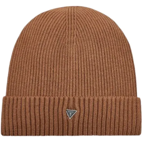 Stylische Beanie Mütze für Männer , Herren, Größe: L - Guess - Modalova