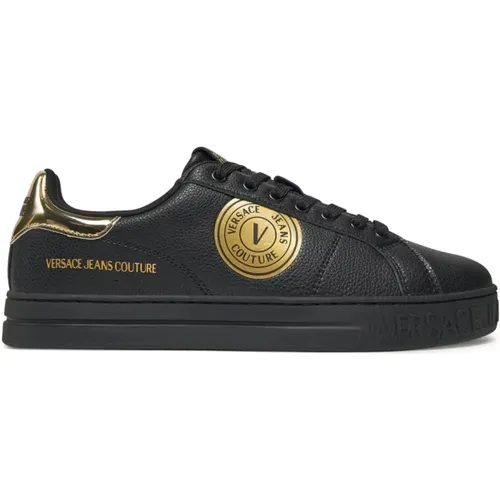 Low-Top Court Sneakers , male, Sizes: 9 UK, 8 UK, 7 UK - Versace Jeans Couture - Modalova