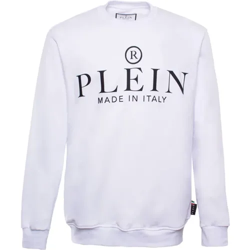 Logo-print cotton sweatshirt , male, Sizes: M, S - Philipp Plein - Modalova