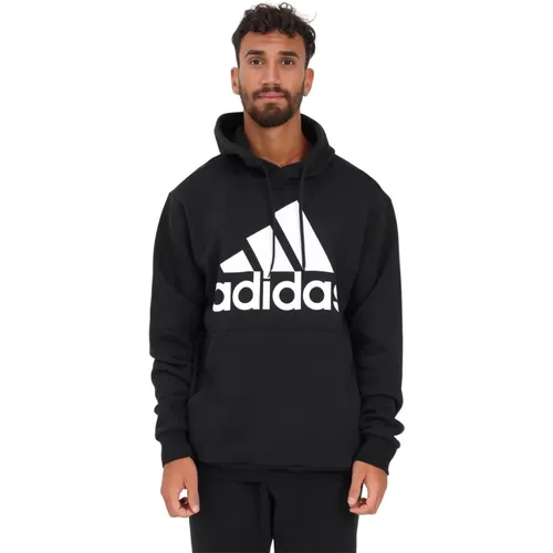 Schwarzer Performance Sweater mit Kapuze für Herren , Herren, Größe: S - Adidas - Modalova