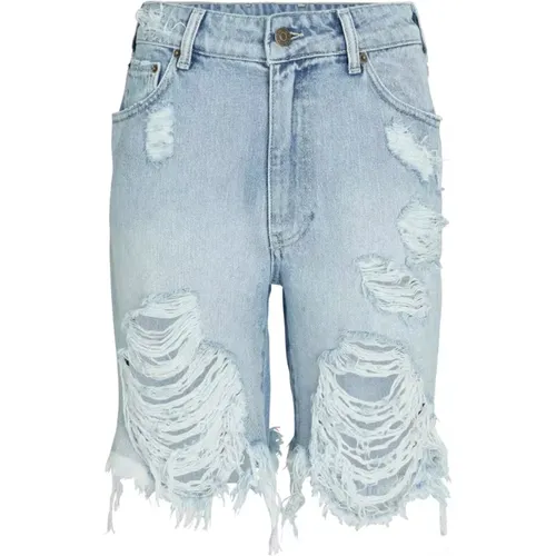 Zerrissene Denim-Shorts Sammy Mid , Damen, Größe: XS - SER.O.YA - Modalova