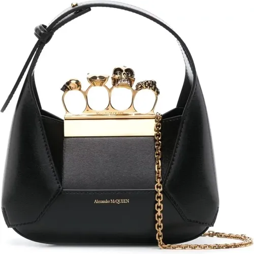 Jewelled Hobo Mini Bag in , female, Sizes: ONE SIZE - alexander mcqueen - Modalova