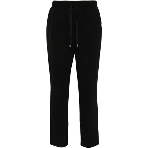 Cropped Trousers Elasticated Waistband , female, Sizes: XS - Liu Jo - Modalova