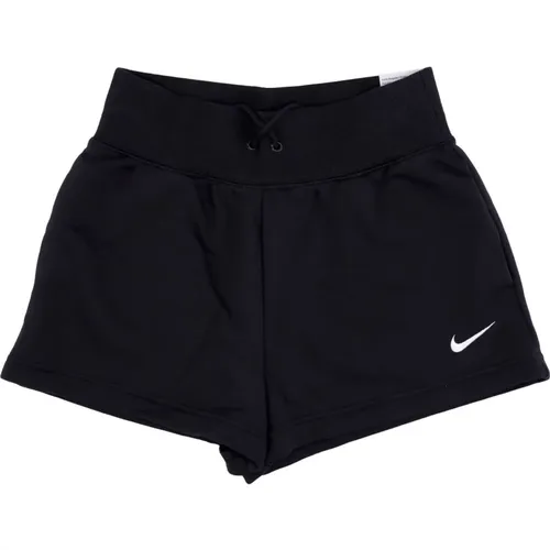 Schwarz/Segel Fleece HR Kurz , Damen, Größe: M - Nike - Modalova