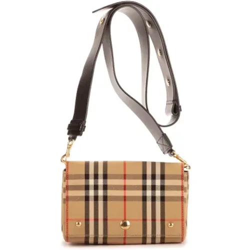 Pre-owned Canvas shoulder-bags , female, Sizes: ONE SIZE - Burberry Vintage - Modalova