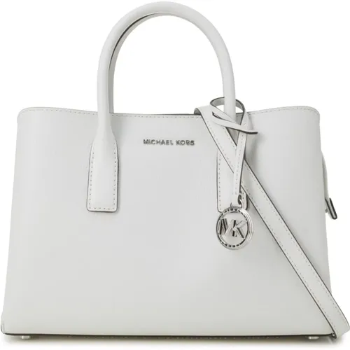 Grained Leather Handbag with Silver Studs , female, Sizes: ONE SIZE - Michael Kors - Modalova