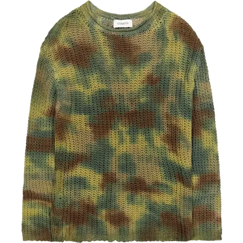 Sweatshirt mit Tarnmuster im Tie-Dye-Look , Herren, Größe: XL - Laneus - Modalova