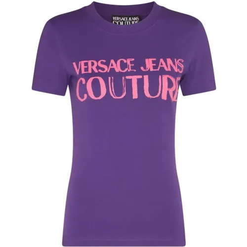 Designer T-Shirts und Polos , Damen, Größe: 2XS - Versace Jeans Couture - Modalova