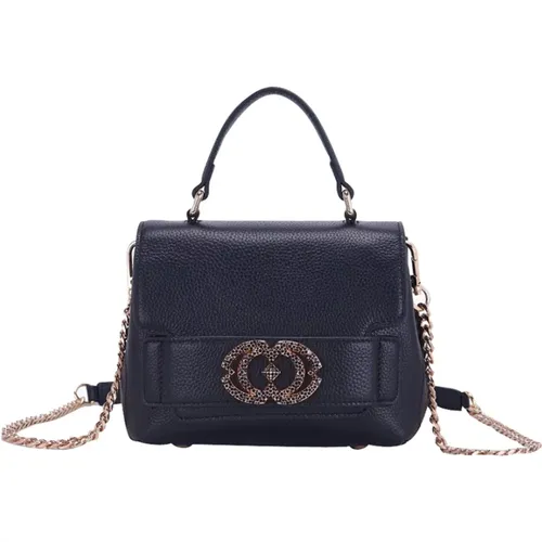 Grace Handtasche Schwarz Python-Druck - La Carrie - Modalova