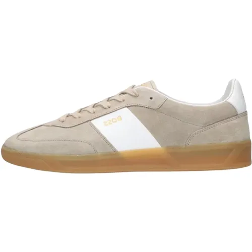 Wildleder Low Sneakers Brandon_Tenn , Herren, Größe: 40 EU - Hugo Boss - Modalova